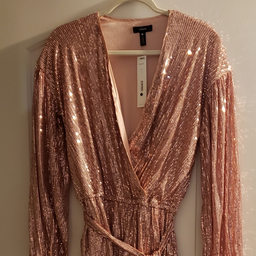 Pink Sequin Romper